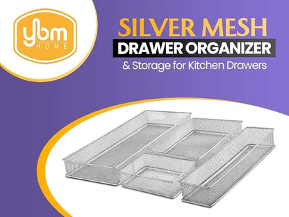 YBM HOME Silver Mesh Drawer Organizer and Storage - Image 3