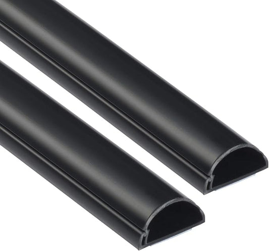 D-Line Half Round Cord Hider, Patented Cable Cover, Hide TV Wall Mount Wires by D-LineUSAinc