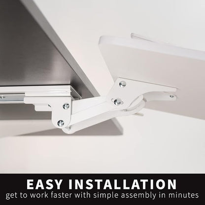 VIVO Adjustable 25 x 10 inch Computer Keyboard and Mouse Platform Tray - Image 9