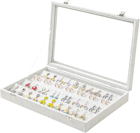 Coward Earring Organizer Tray Box by FocusOnJewelryDisplay15yrs