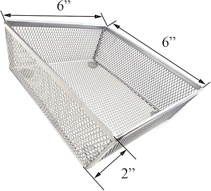 HAHIYO Stackable Mesh Tray Cup 6 x 6 x 2 inches Sturdy Container - Image 3