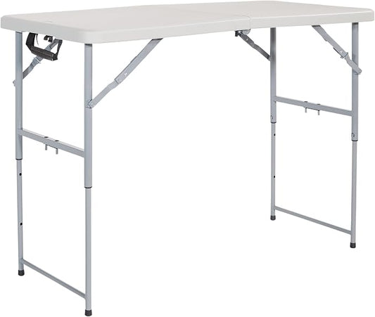 Office Star Resin Multipurpose Rectangle Table, 4-Feet Long, Height Adjustable by Office+Star