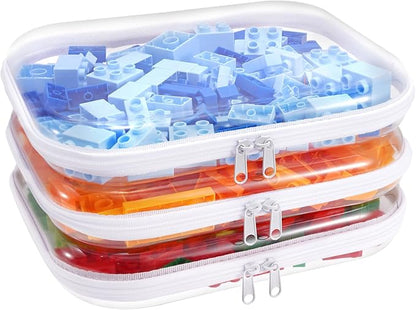 Clear Hard Plastic Zipper Case, Transparent Double Zippers Hard Pouch by Unknown