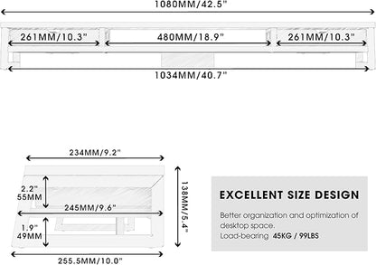 Fenge Dual Monitor Stand, Monitor Riser - Image 5