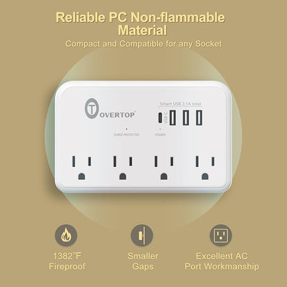 Overtop Wall Outlet Extender Surge Protector - Image 7