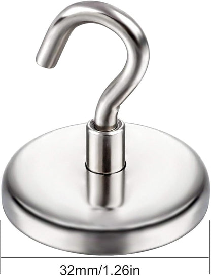 DIYMAG Strong Neodymium Magnetic Hooks, 120lbs Heavy Duty Rare Earth Magnets - Image 7