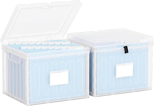 Oterri Plastic File Box with Lid by Oterri