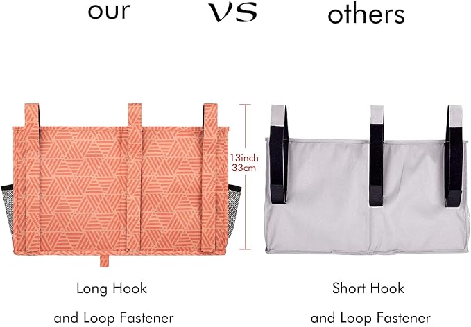 Surblue Bedside Caddy Hanging Organizer Storage Bag Pocket - Image 3