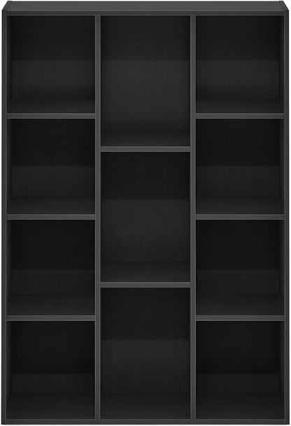 Furinno LUDER Book Shelf, 11-Cube Bookshelf, Reversible Bookcase, 9.4 x 29.1 x - Image 6