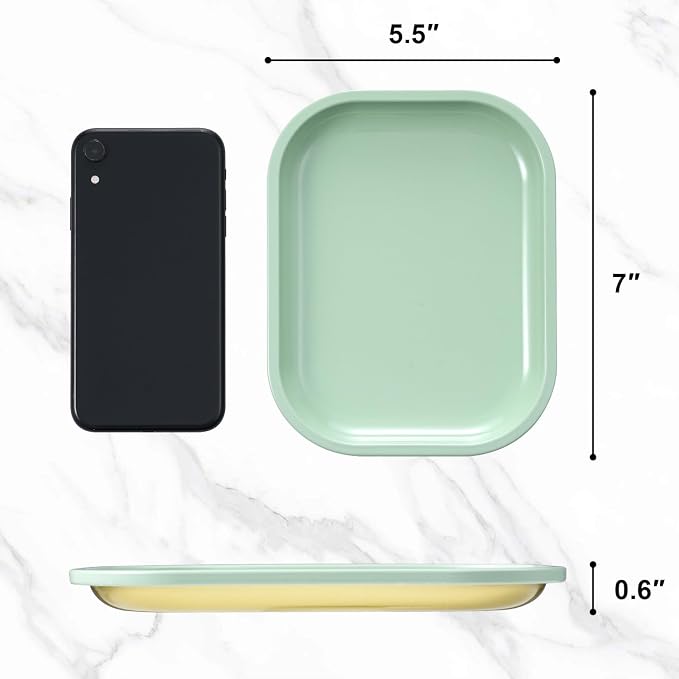 HOKirin Metal Tray with Soft Magnetic Lid, Metal Small Tray with Spill Proof - Image 5