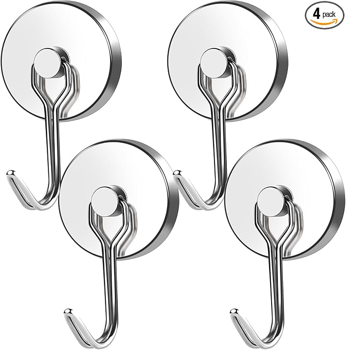 MIKEDE Magnetic Hooks Heavy Duty, 120LB Swivel Swing Strong Magnetic Hooks by MIKEDE