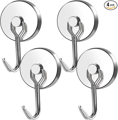 MIKEDE Magnetic Hooks Heavy Duty, 120LB Swivel Swing Strong Magnetic Hooks by MIKEDE