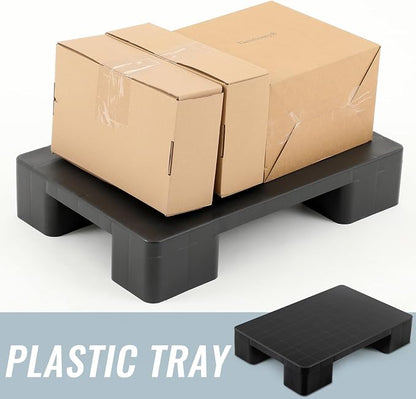 2 Pcs Plastic Pallet for Basement Storage Easy Stack Lightweight Floor Pallet - Image 4