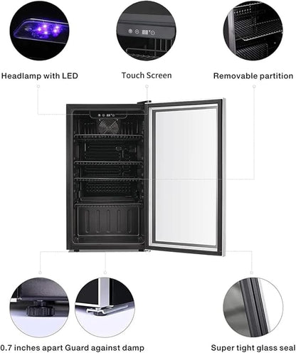 Antarctic Star 26 Bottle 130 Can Wine Cooler/Cabinet Beverage Refrigerator Mini - Image 3