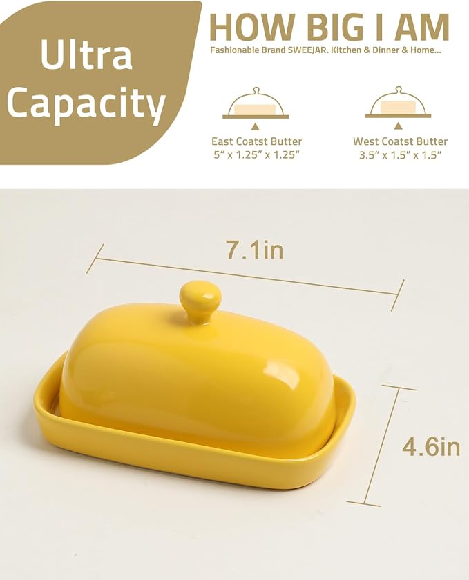 Sweejar Ceramic Butter Dish - Image 5