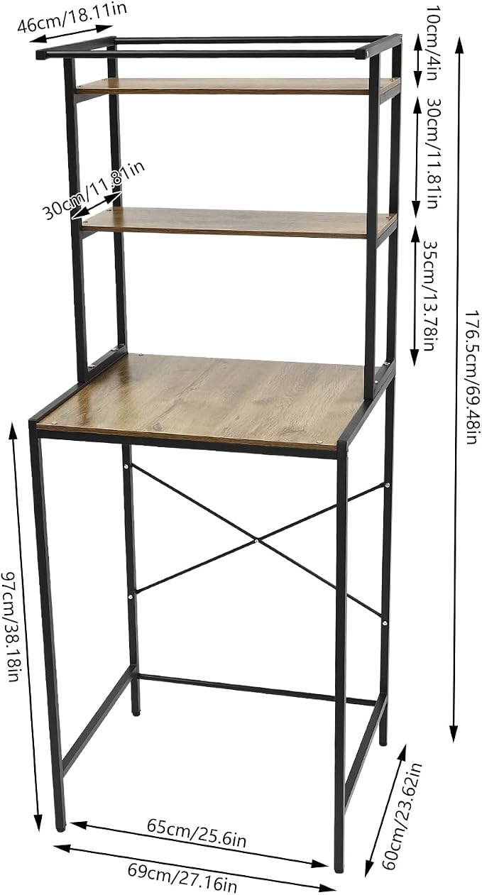 Gdrasuya10 3 Tier Over The Washer and Dryer Storage Shelf - Image 2