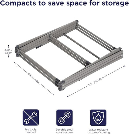 BLACK+DECKER Laundry Organization Expandable/Collapsible Clothes Drying Rack. - Image 3