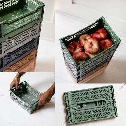 Collapsible Storage Box, Foldable Crate Organizer Bin - Image 6