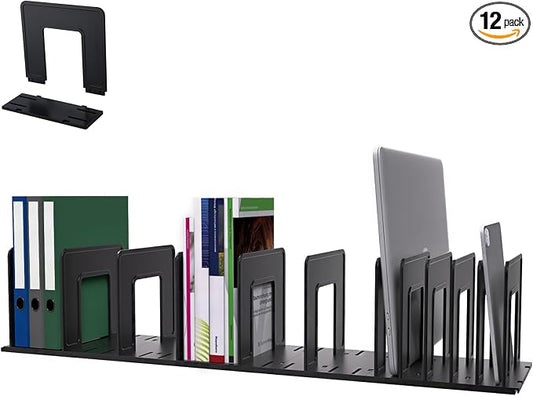 Adjustable Vertical File Sorter Sturdy Plastic Expandable Upright File Holder by LuluEasy