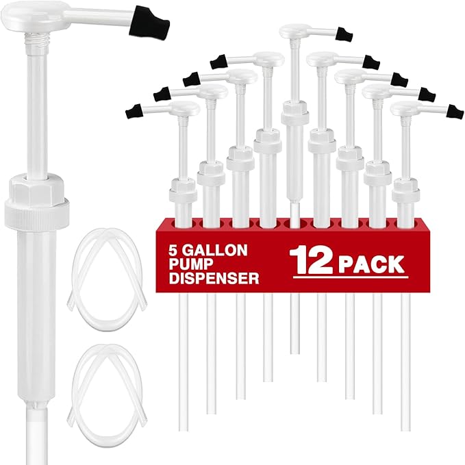 12 Pcs 5 Gallon Pump Dispenser 38-400 1 oz Dispenser Pump by DupakSYS
