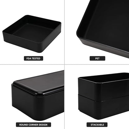 11-Piece Stackable Drawer Organizer Set, Stationery, Utensils in Bathroom - Image 7
