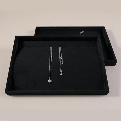 Velvet Jewelry Display Tray For Bracelet Pendant Necklace, Drawer Insert - Image 7