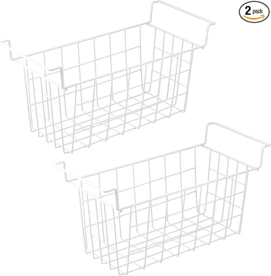 Orgneas 16.5 Inch Freezer Organizer Bins, Metal Wire Basket Bins, Replaces by Orgneas