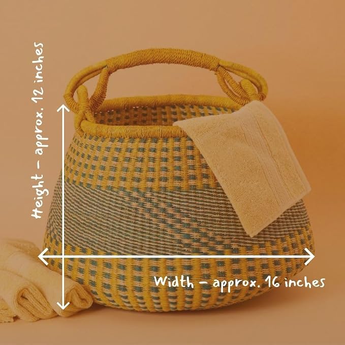 Home & Kitchen Decor, Wicker Basket, Picnic Basket, Living Room Basket - Image 4