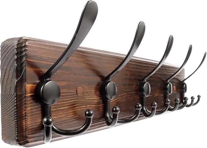 Coat Rack Wall Mount 16.8'' Rustic Hat Rack by Homagic