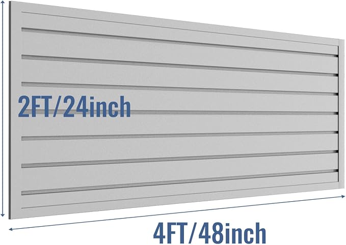 Slatwall Panel Garage Organizer PVC Slatwall Heavy Duty Wall Mounted Rack - Image 3