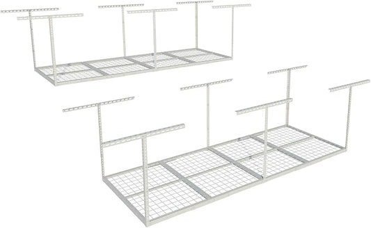 FLEXIMOUNTS 3x8 Overhead Garage Storage Rack, Adjustable Storage Organization by FLEXIMOUNTS