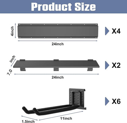 WALMANN Wall Mounted Garden Tool Rack - Image 3