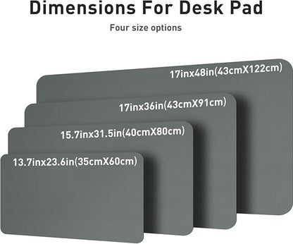 Aothia Leather Desk Pad Protector, Office Desk Mat, Large Mouse Pad, Non-Slip - Image 7