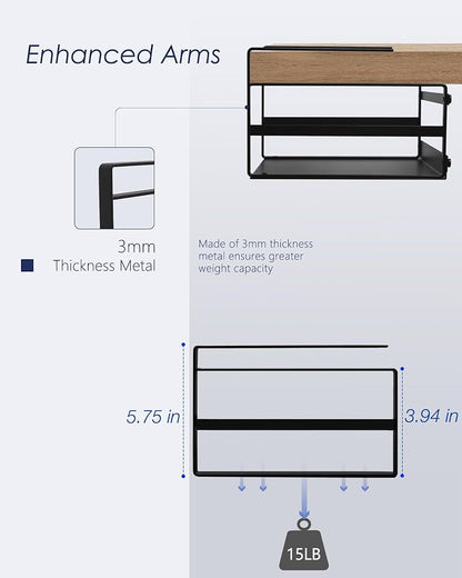 Nxconsu 2Pack Under Shelf Storage Basket Organizer Hanging Holder - Image 3