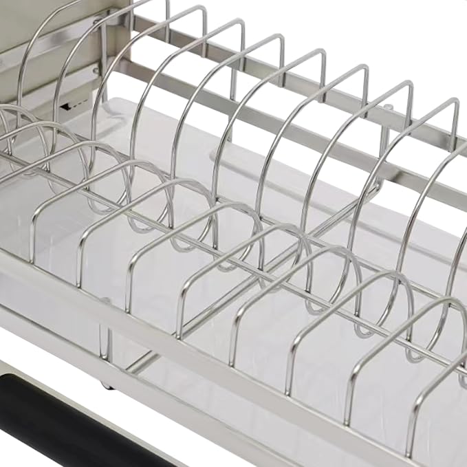 DYRABREST Pull Down Cabinet Organizer, Stainless Steel 2-Tier Pull-Out Kitchen - Image 8