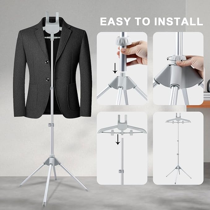 Foldable Garment Steamer Hanger Stand - Image 4