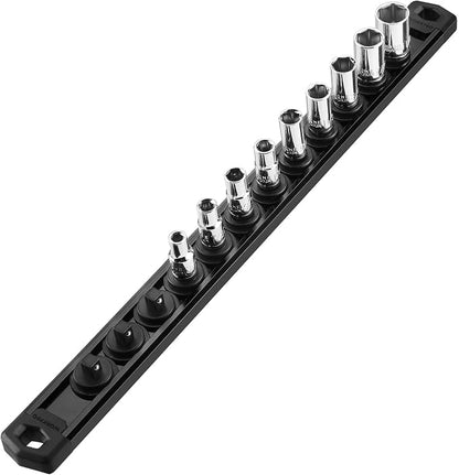 WORKPRO Magnetic Socket Organizer, 1/4-Inch Drive Aluminum Alloy Socket Rail - Image 9