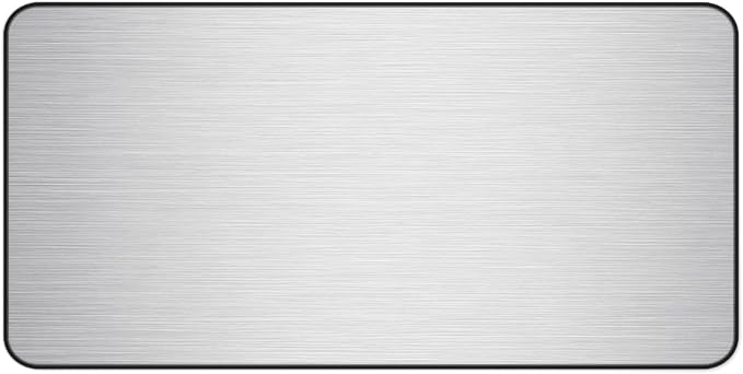 Brushed Metal Texture Desk Mat by Unknown