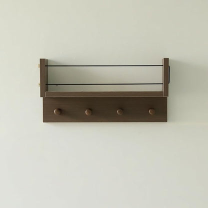 Entrance Coat Rack ，Coat Hooks, Wall-Mounted Wooden Hook Rack, Wall-Mounted by CreatedOn2005