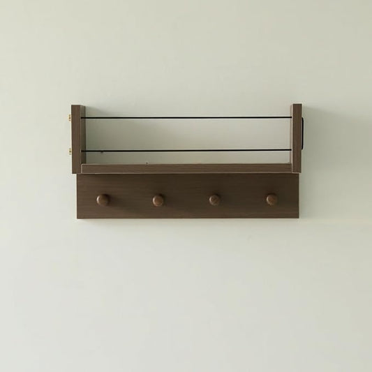 Entrance Coat Rack ，Coat Hooks, Wall-Mounted Wooden Hook Rack, Wall-Mounted by CreatedOn2005