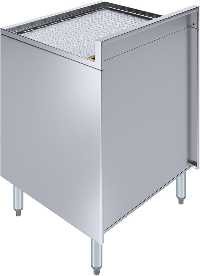 AmGood 22-1/2 in. x 24 in. x 30 in Stainless Steel Glass Rack Storage Cabinet - Image 6