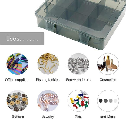9 Grids Art Craft Supply Organizer Storage Containers, Compartment Storage Box - Image 6
