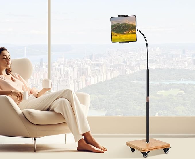 wishacc Tablet Floor Stand for Bed - Image 8