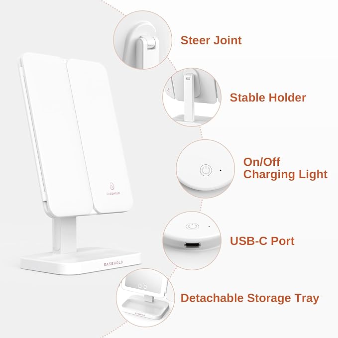 EASEHOLD Lighted Makeup Mirror - Image 8