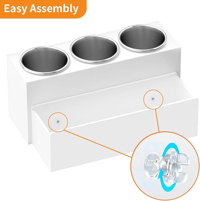 NIUBEE Hair Tool Organizer, Acrylic Hair Dryer and Styling Holder, Bathroom - Image 7