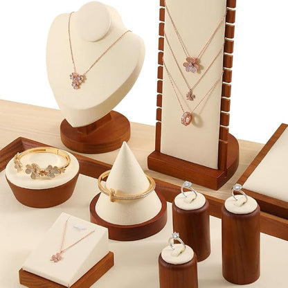 Necklace Holder, Jewelry Stand, Wooden Jewelry Organizers and Storage, Premium - Image 8