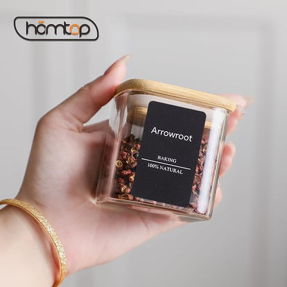 24Pcs 4oz Spice Jars with 275 Labels, Small Seasoning Glass Container Empty - Image 9