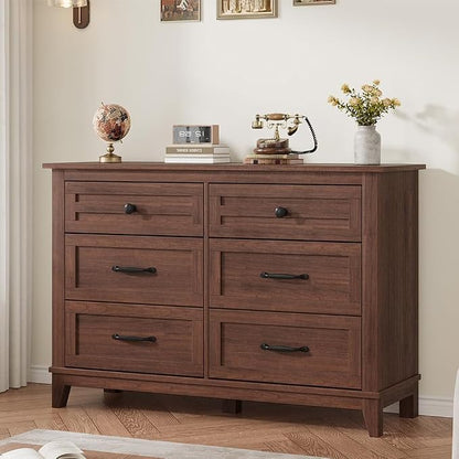GarveeHome 6 Dresser for Bedroom, 47 in Wide Drawer Dresser by GarveeHome