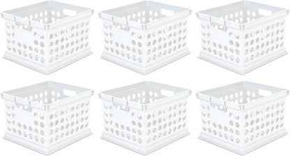Sterilite Stackable Plastic Storage Crate Bin Organizer File Box by Sterilite