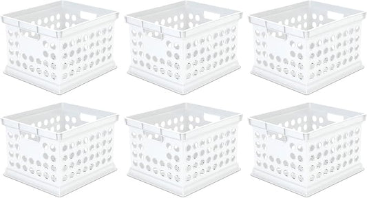 Sterilite Stackable Plastic Storage Crate Bin Organizer File Box by Sterilite